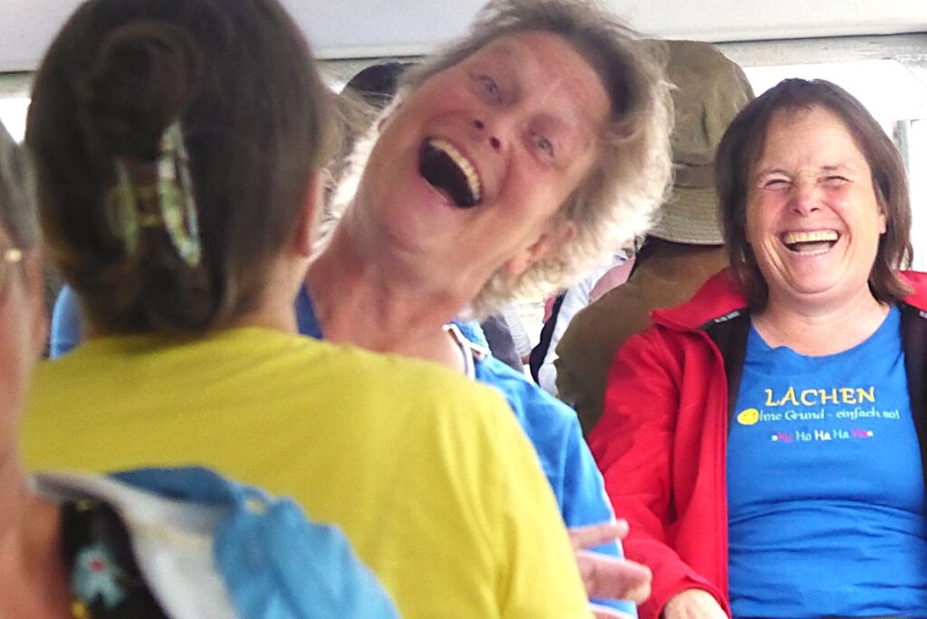 a group of women laughing