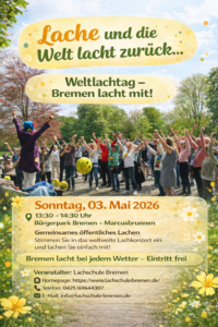 Weltlachtag 03.05.2026 Buergerpark Bremen Marcusbrunnen
