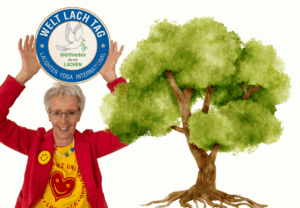 Weltlachtag 2025 Hedwig Koch Muench und Baum 1